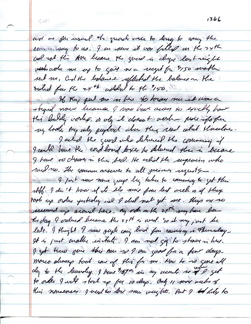 Dr John WorldPeace 2008 Prison Journal